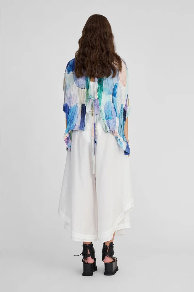 TAYLOR Antithesis Top - Tiled Square Print