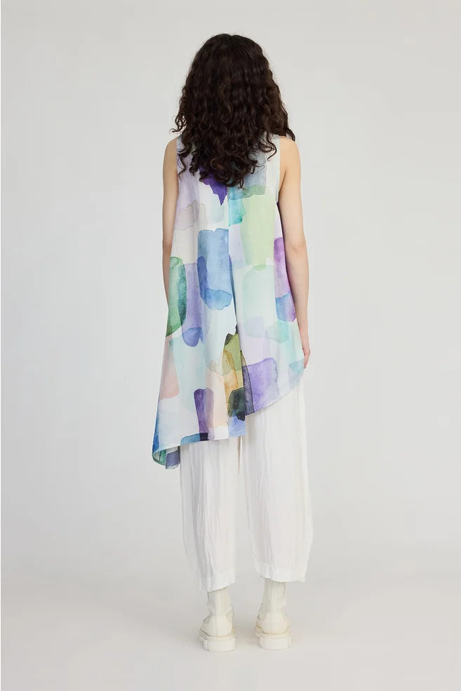 TAYLOR Aerial Tunic - Tiled Square Print