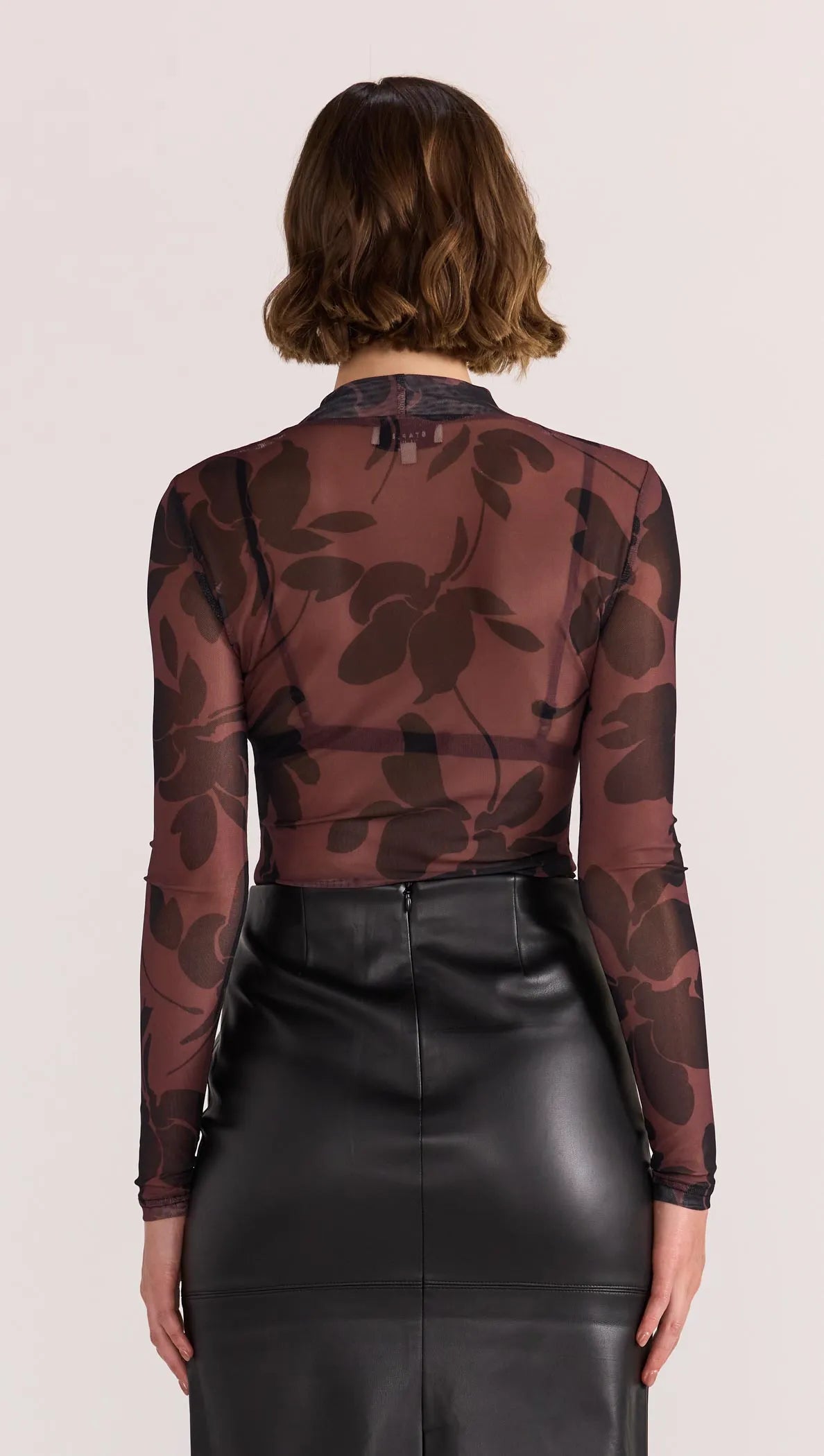 STAPLE THE LABEL Olina Mesh Top