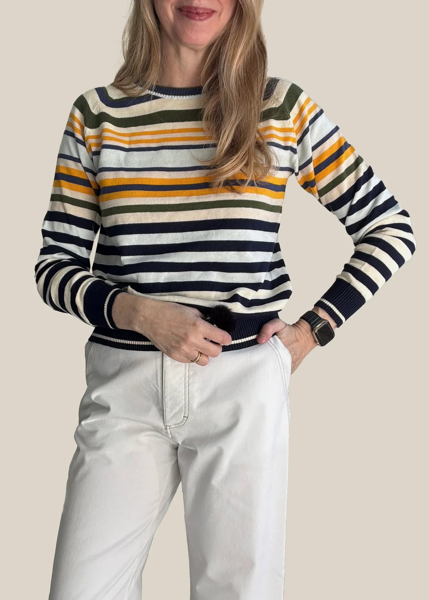 POL Sela Spring Multi Stripe Knit