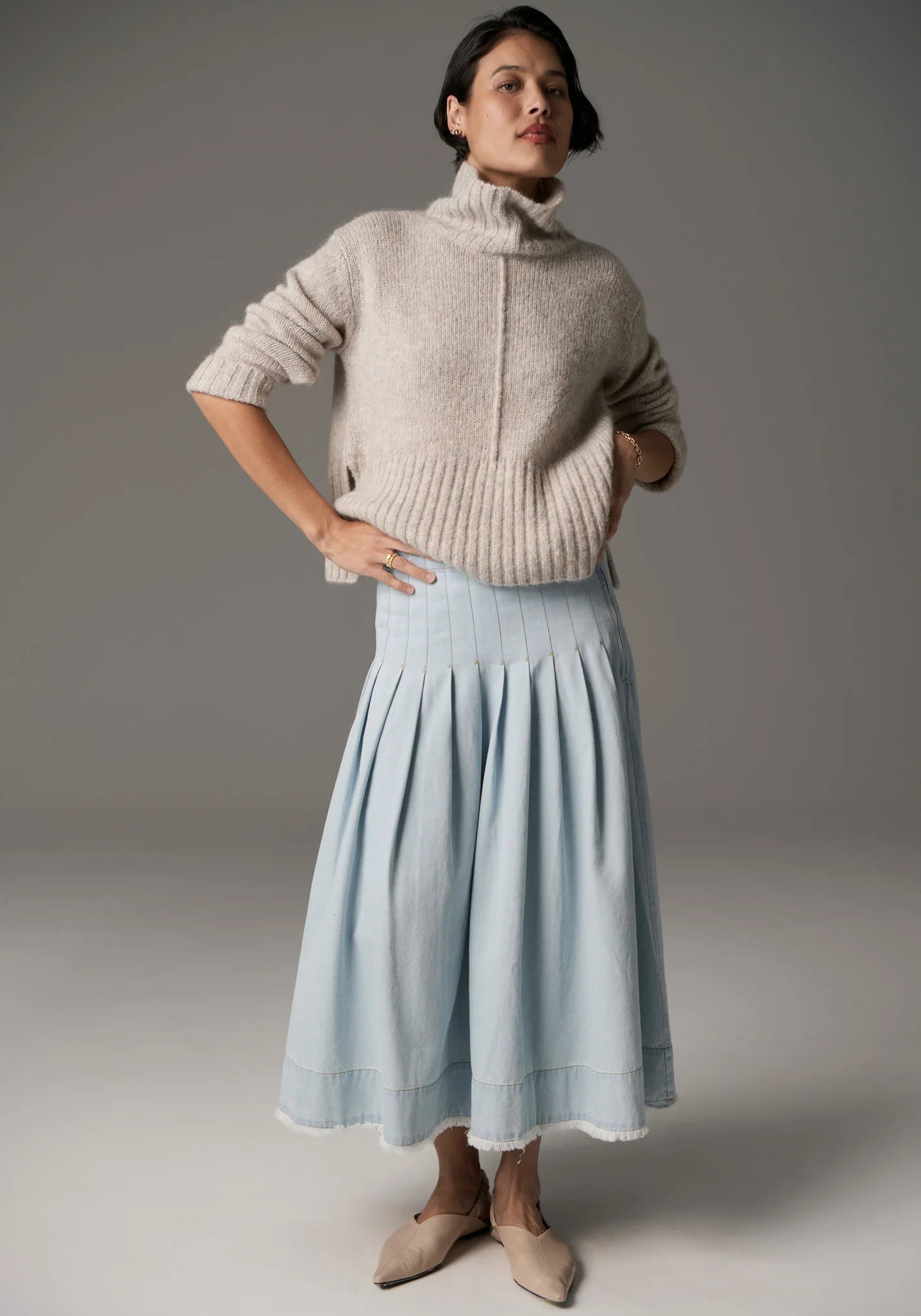 POL Grove High Neck Knit