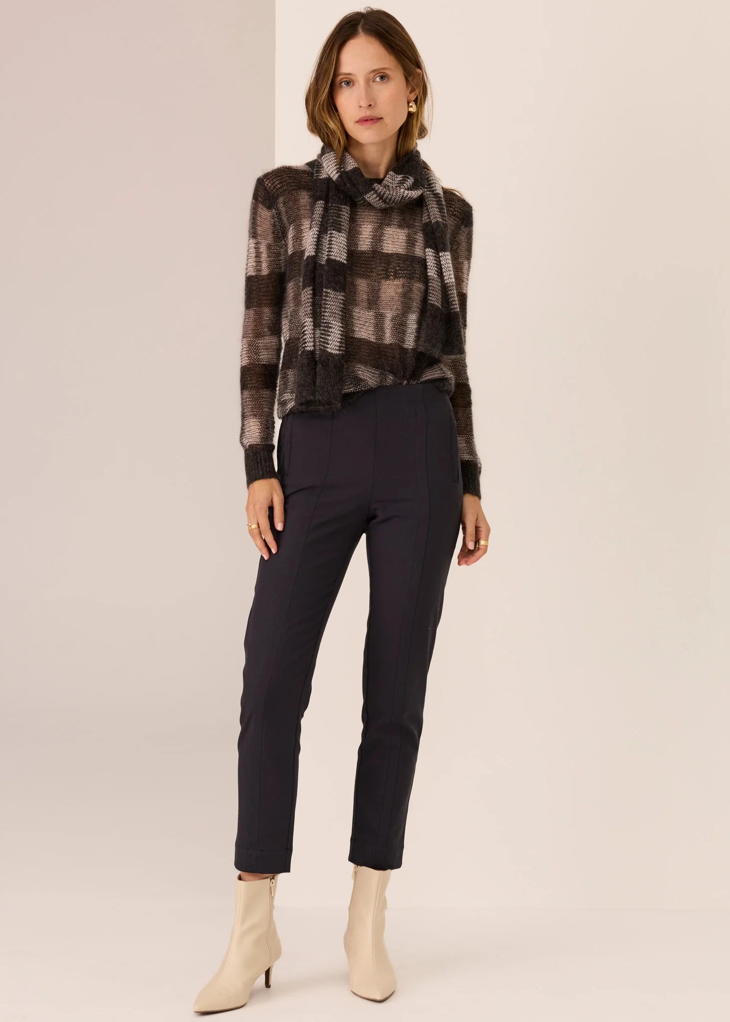 POL Ciara Stripe Textured Knit