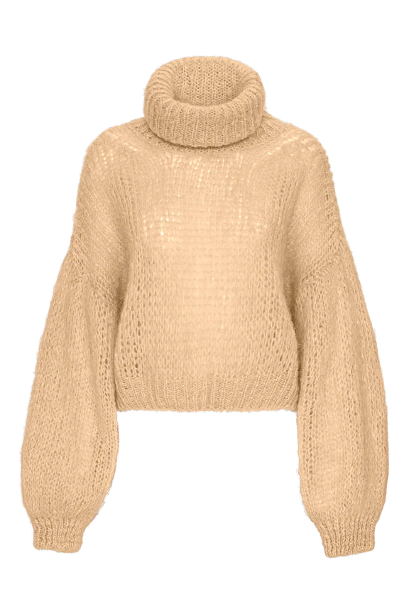AMERICAN DREAMS Pepper Roll Neck Cropped Knit