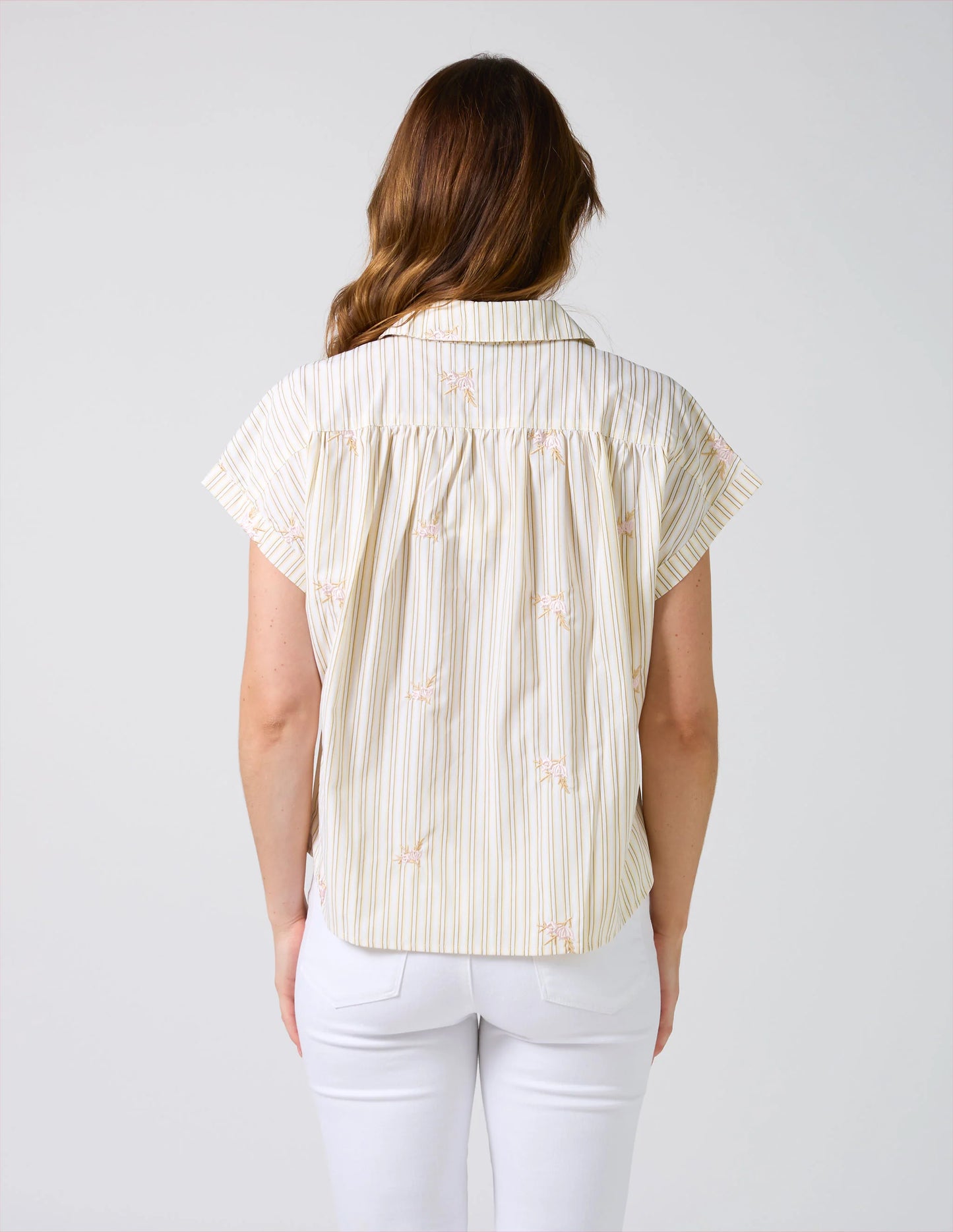 STELLA + GEMMA Lindy Shirt Yellow Stripe