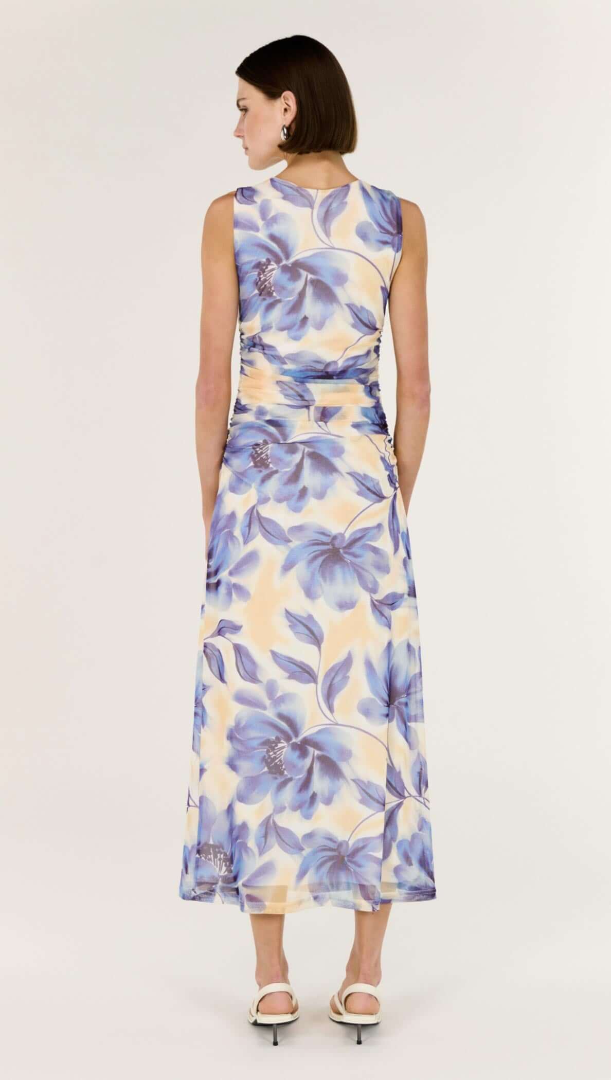 STAPLE THE LABEL Fleur Mesh Midi Dress