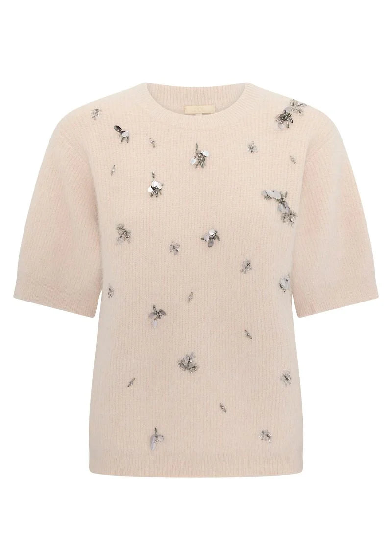 POL Haviland Beaded Knit Tee
