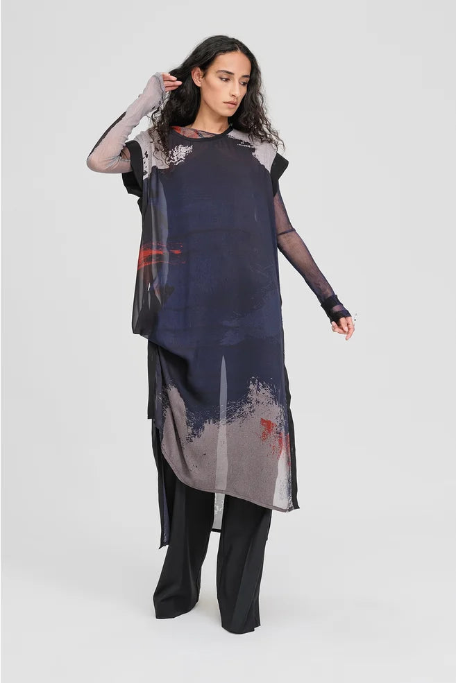TAYLOR Print Relief Tunic