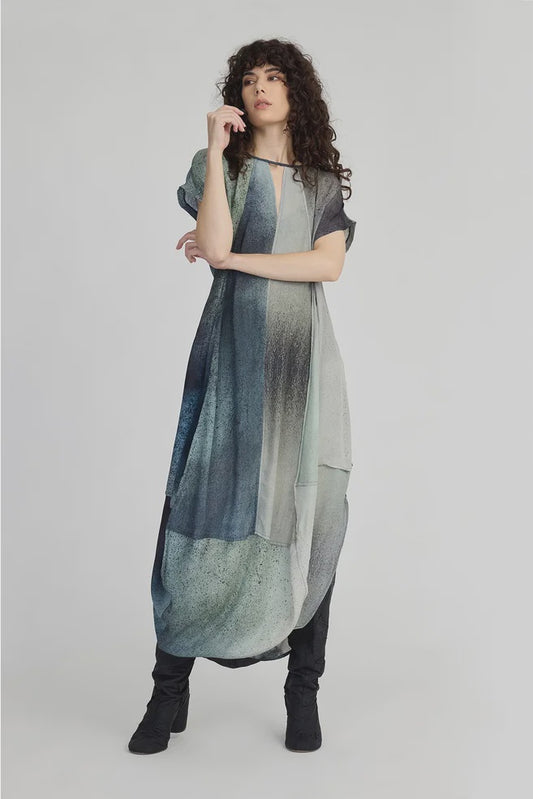 TAYLOR Ozone Dress/Wind Particle Print