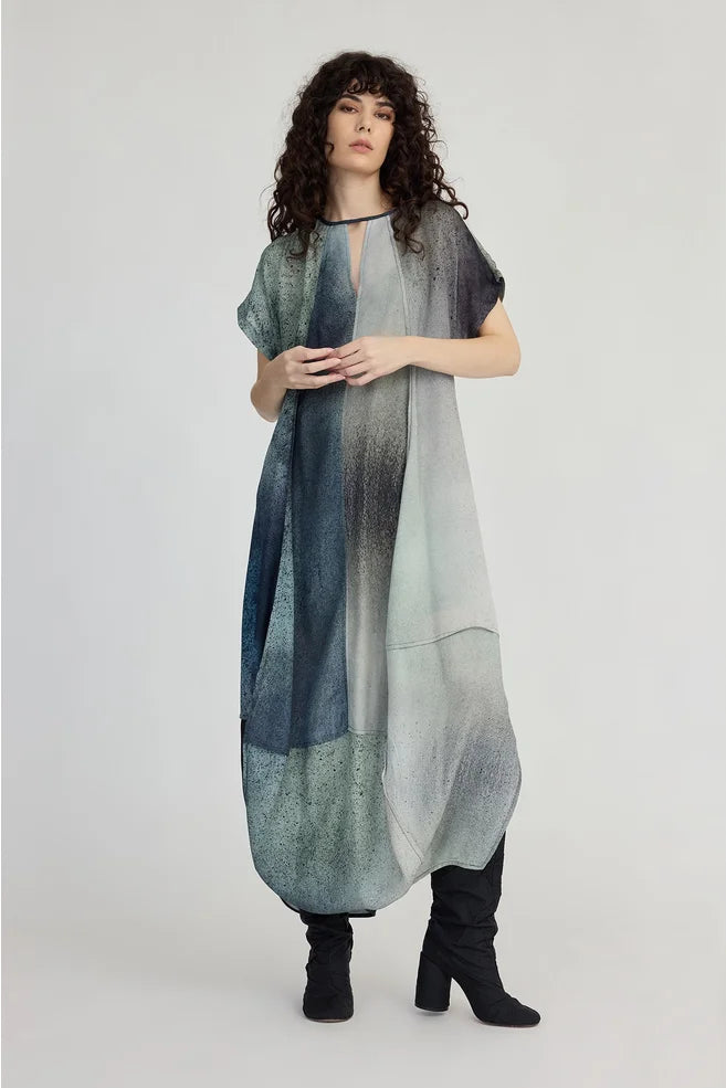 TAYLOR Ozone Dress/Wind Particle Print