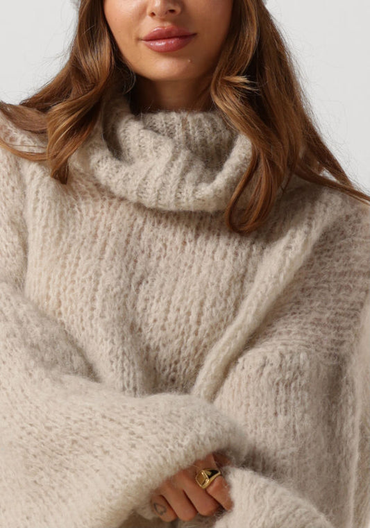 AMERICAN DREAMS Pepper Roll Neck Cropped Knit