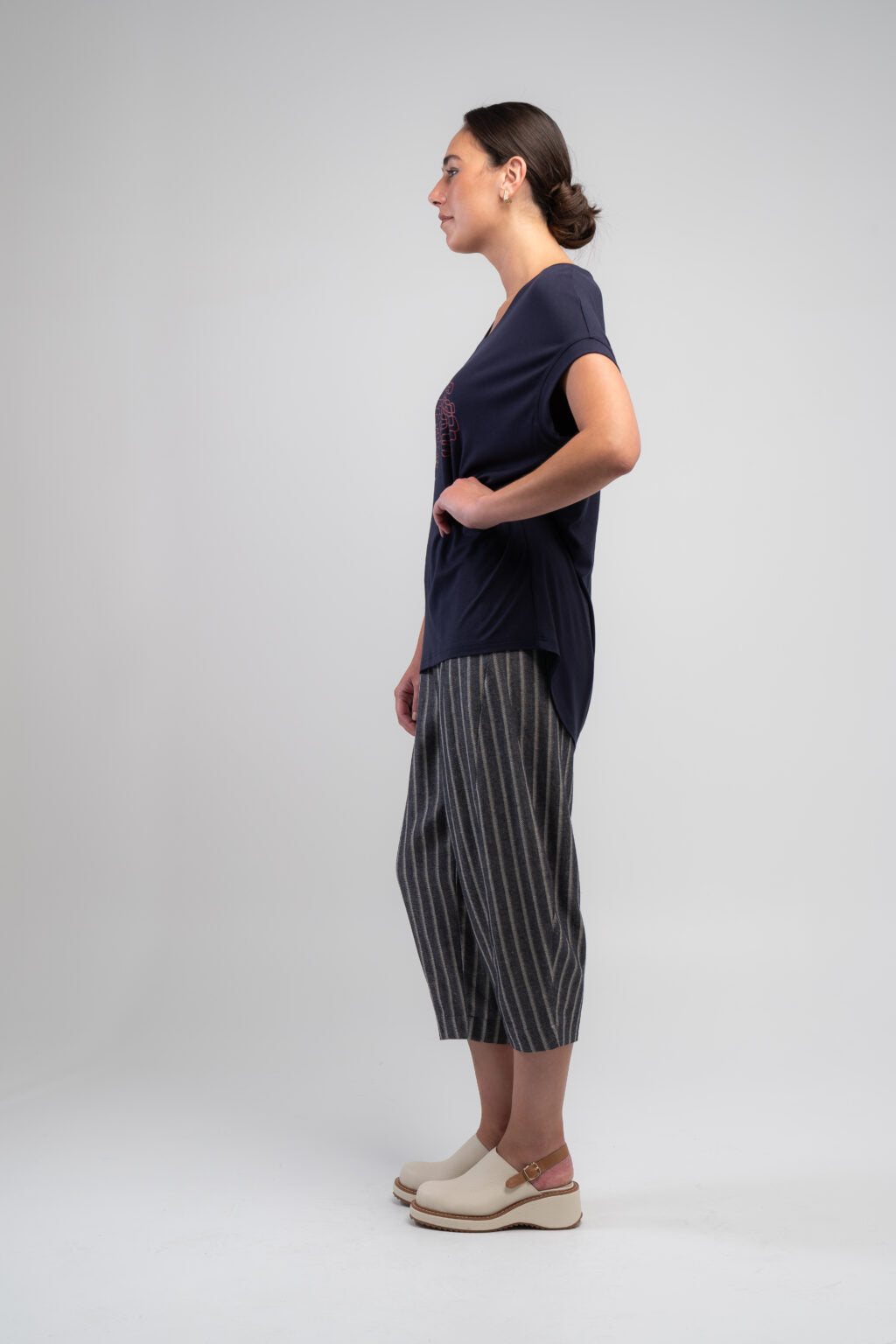 OBI Denim Stripe Barrel Jean
