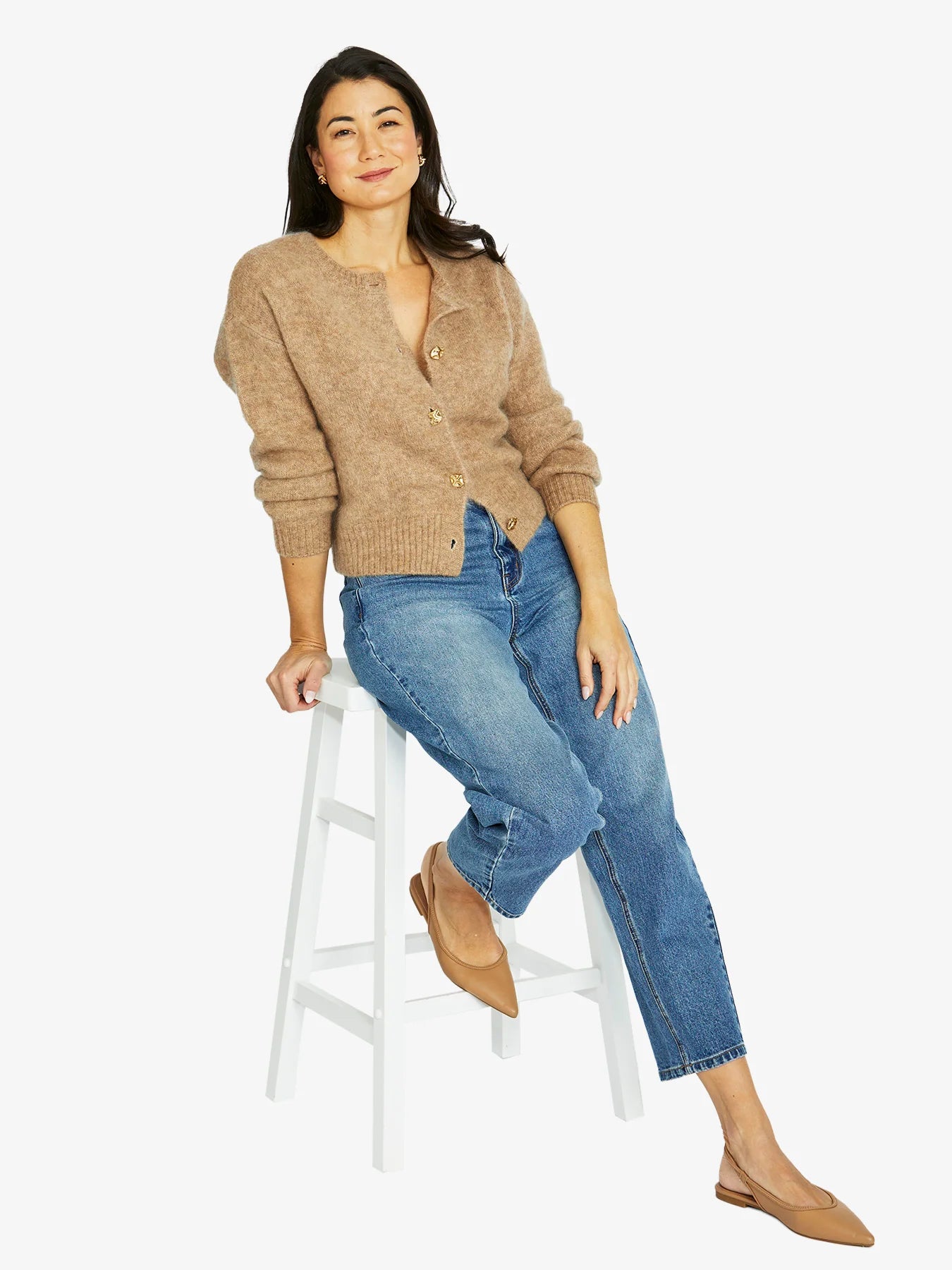 JUMP 1091 Luxe Button Cardi