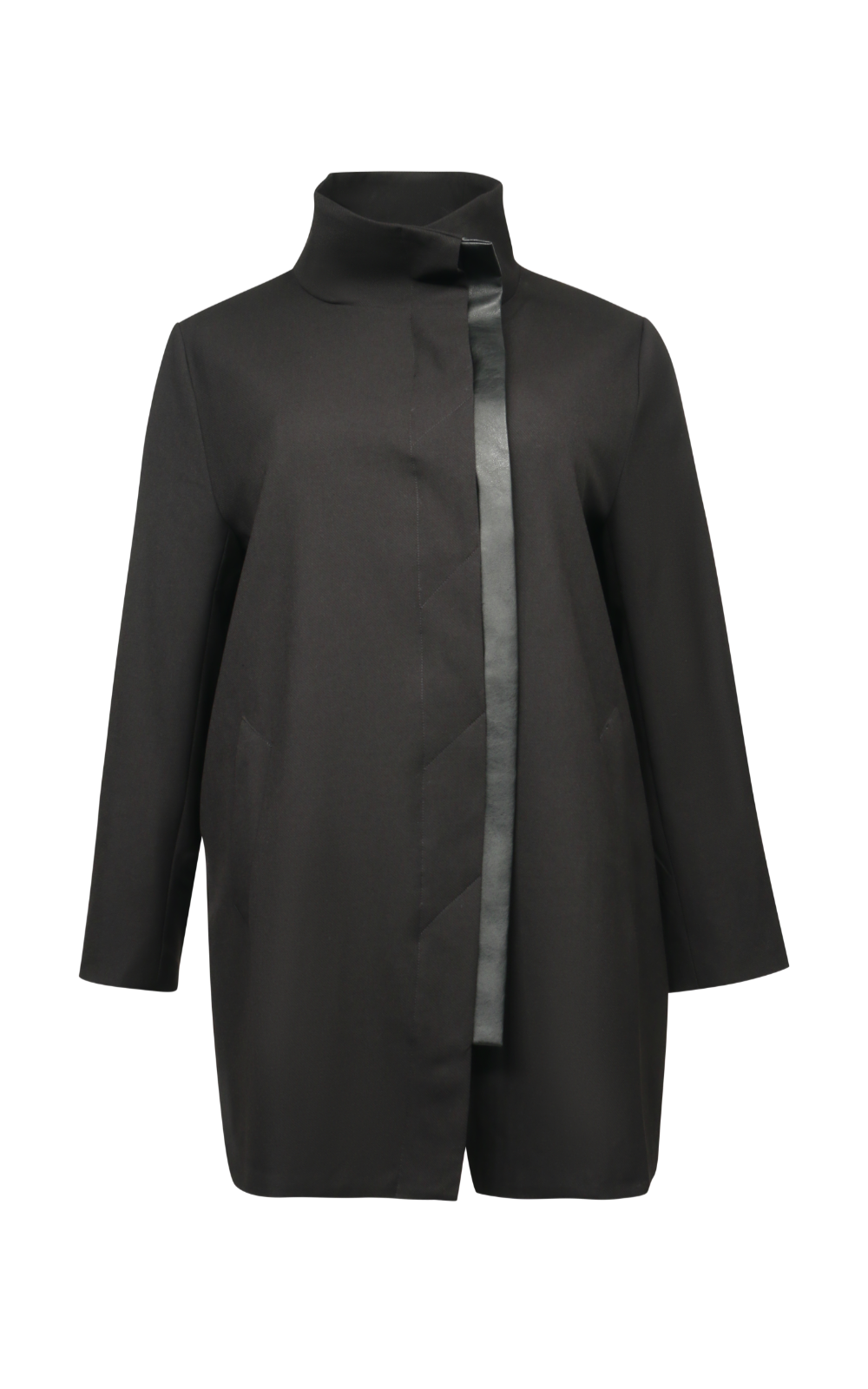 OBI Leather Panel Coat