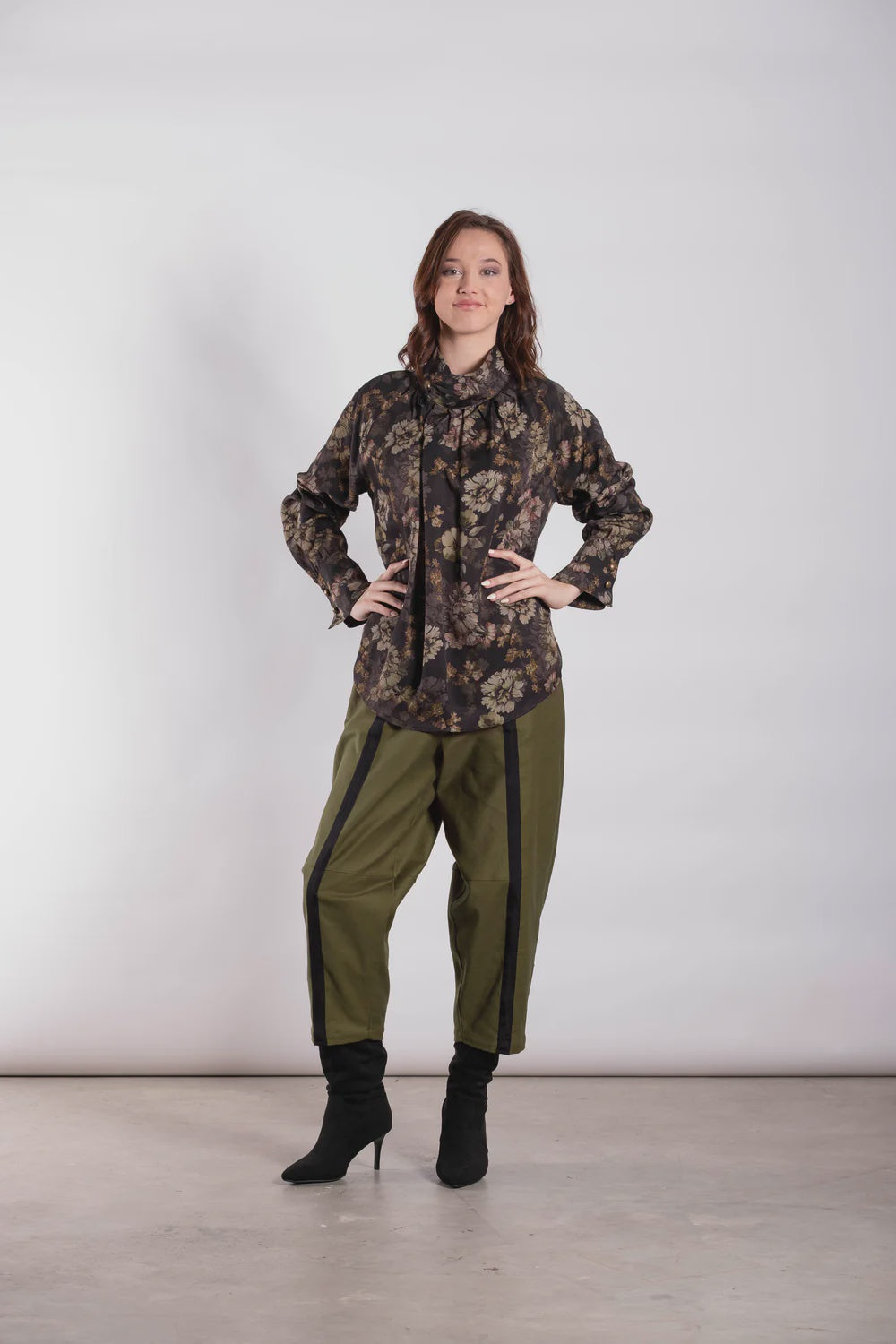 DEEANNE HOBBS  High Neck Blouse