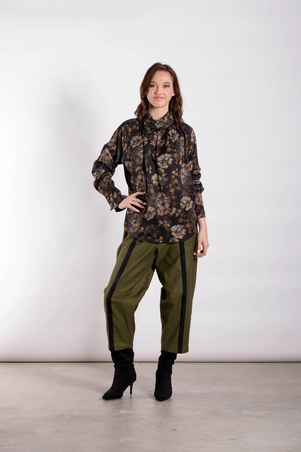 DEEANNE HOBBS  High Neck Blouse