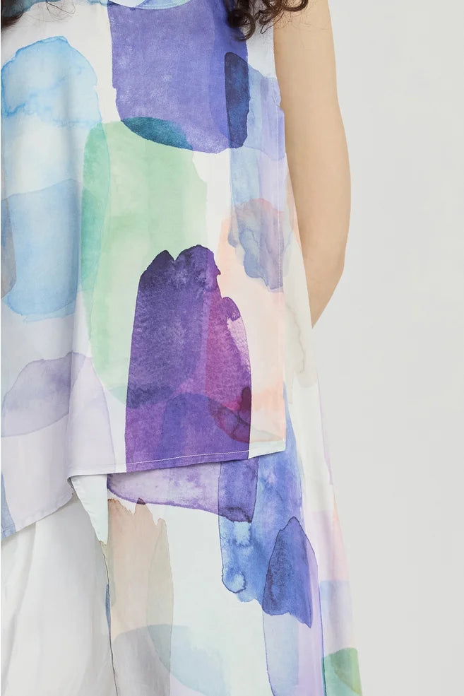 TAYLOR Aerial Tunic - Tiled Square Print