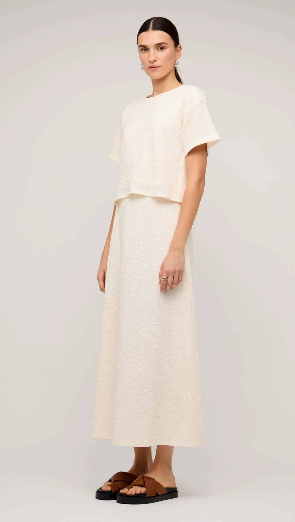 STAPLE THE LABEL Lyric Boxy Crop Tee