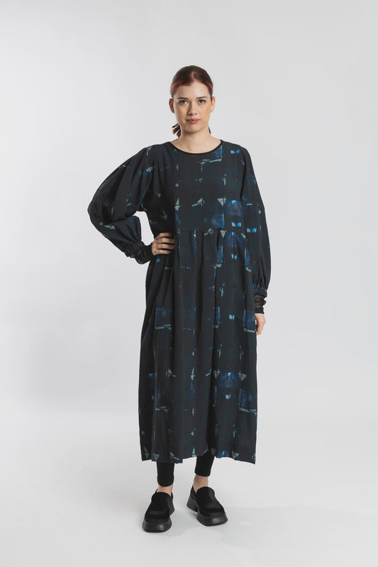 DEEANNE HOBBS Brie Dress Indigo Blue