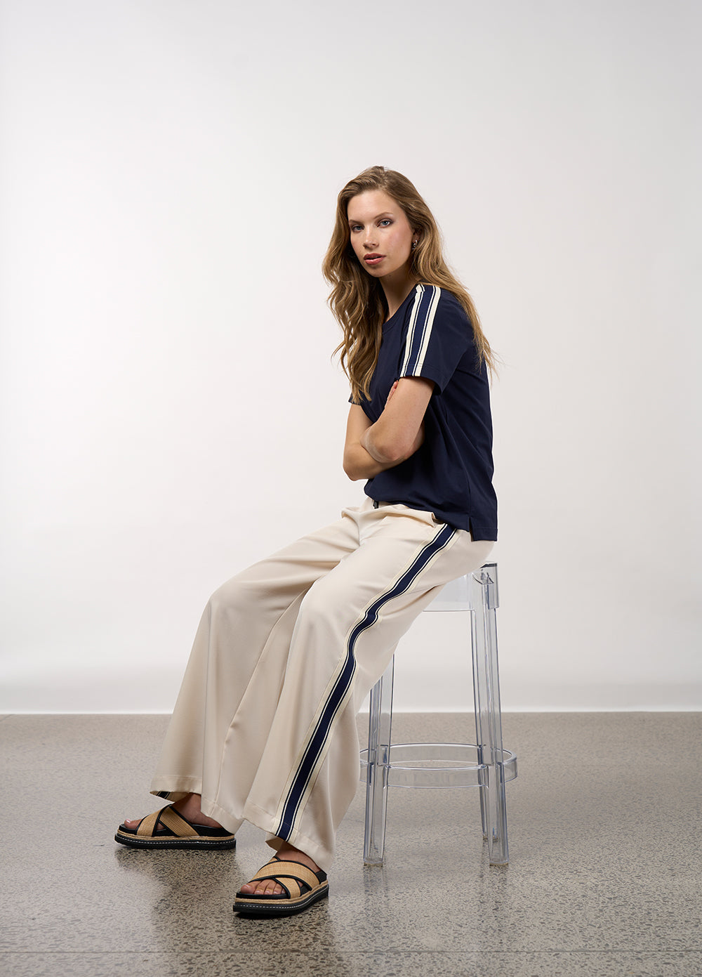 MADLY SWEETLY Linear Tee