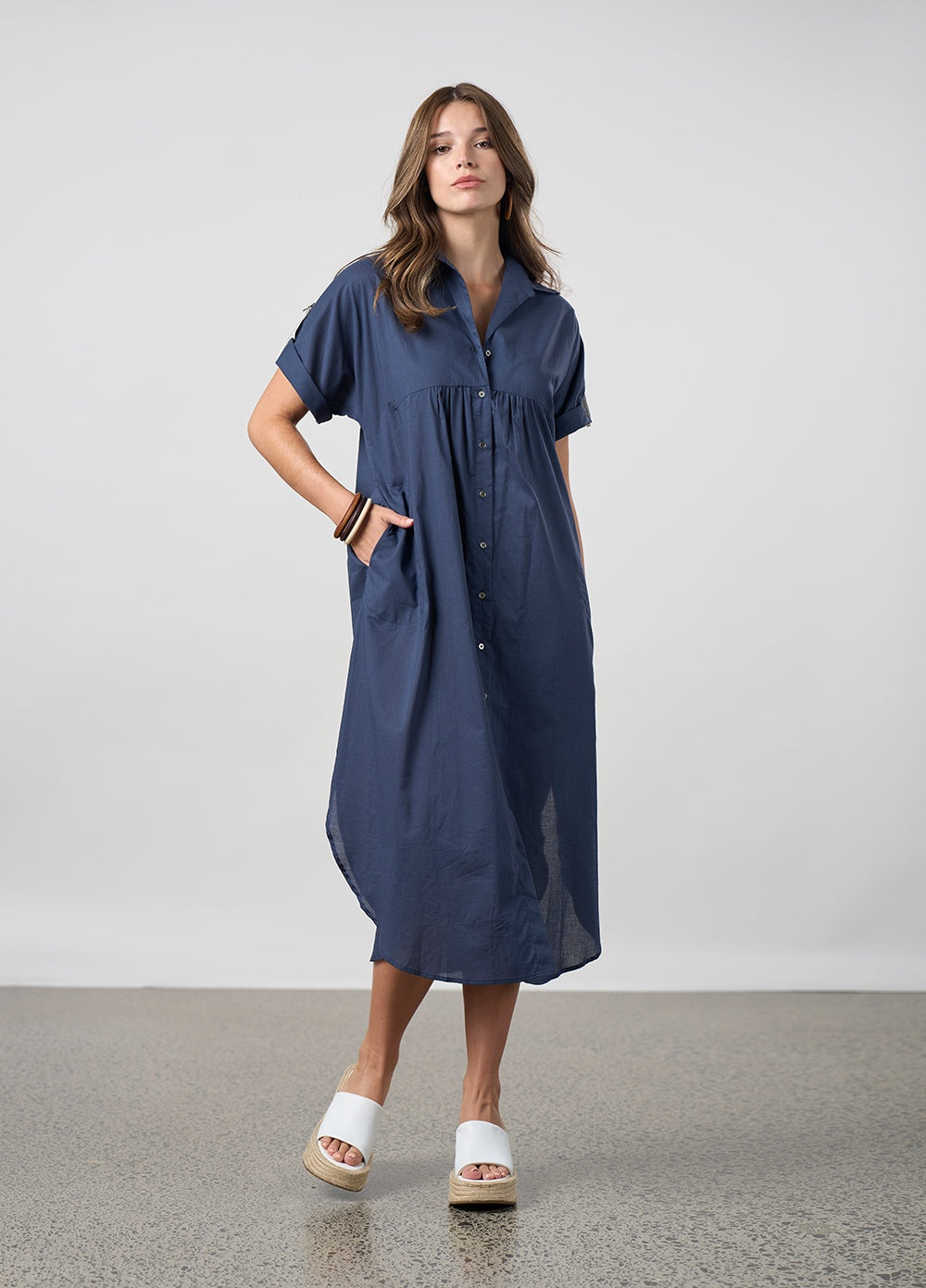 MADLY SWEETLY Breeze Shirt Dress