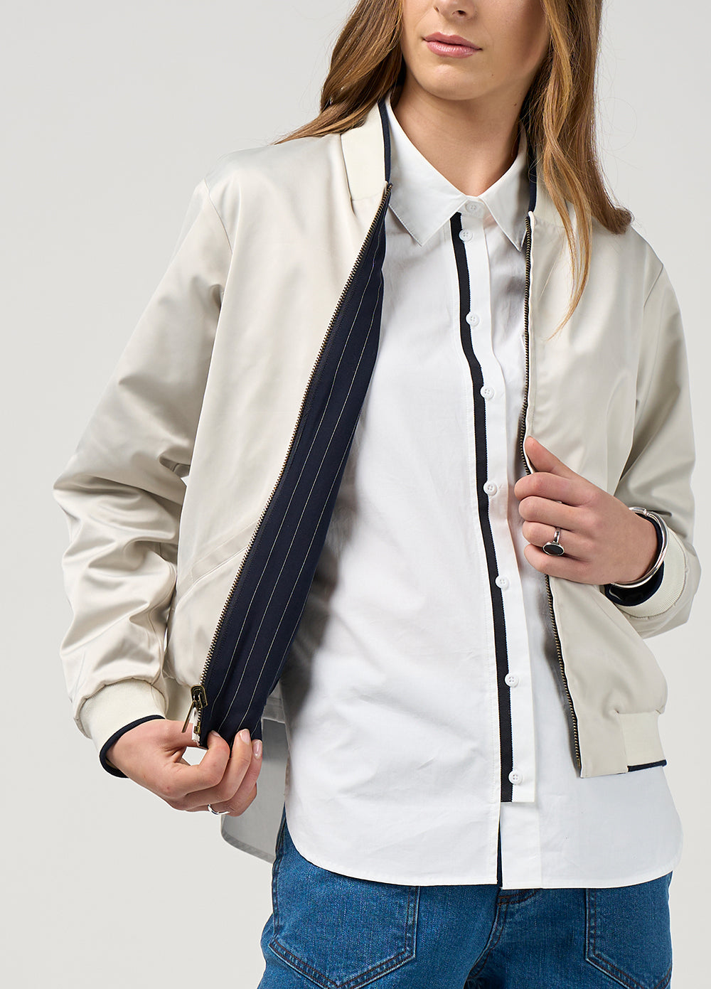 MADLY SWEETLY Mixed Media Shirt