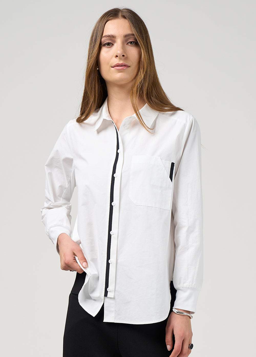 MADLY SWEETLY Mixed Media Shirt