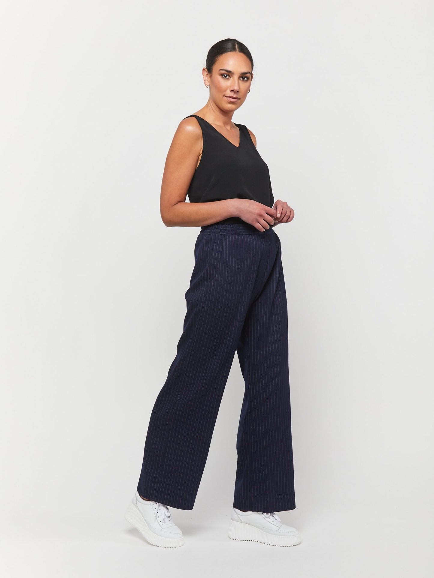 OBI Pinstripe Boyfriend Pant