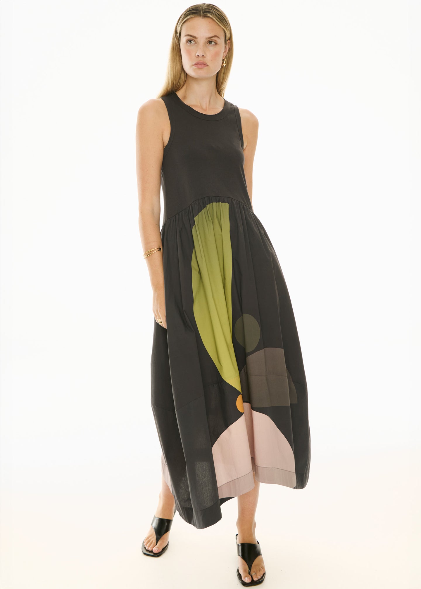 POL Belle Print Tank Dress