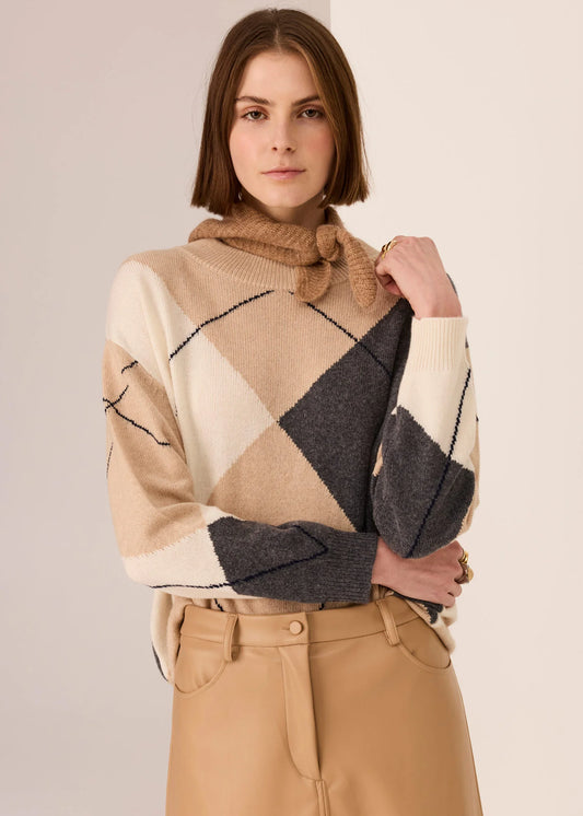 POL Loren Argyle Knit