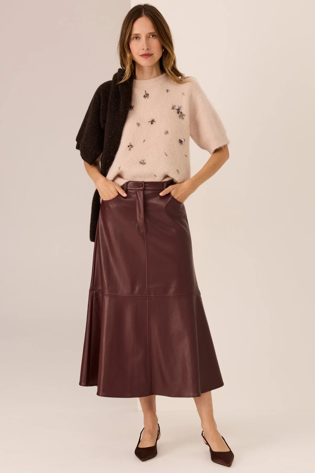 POL Haviland Beaded Knit Tee