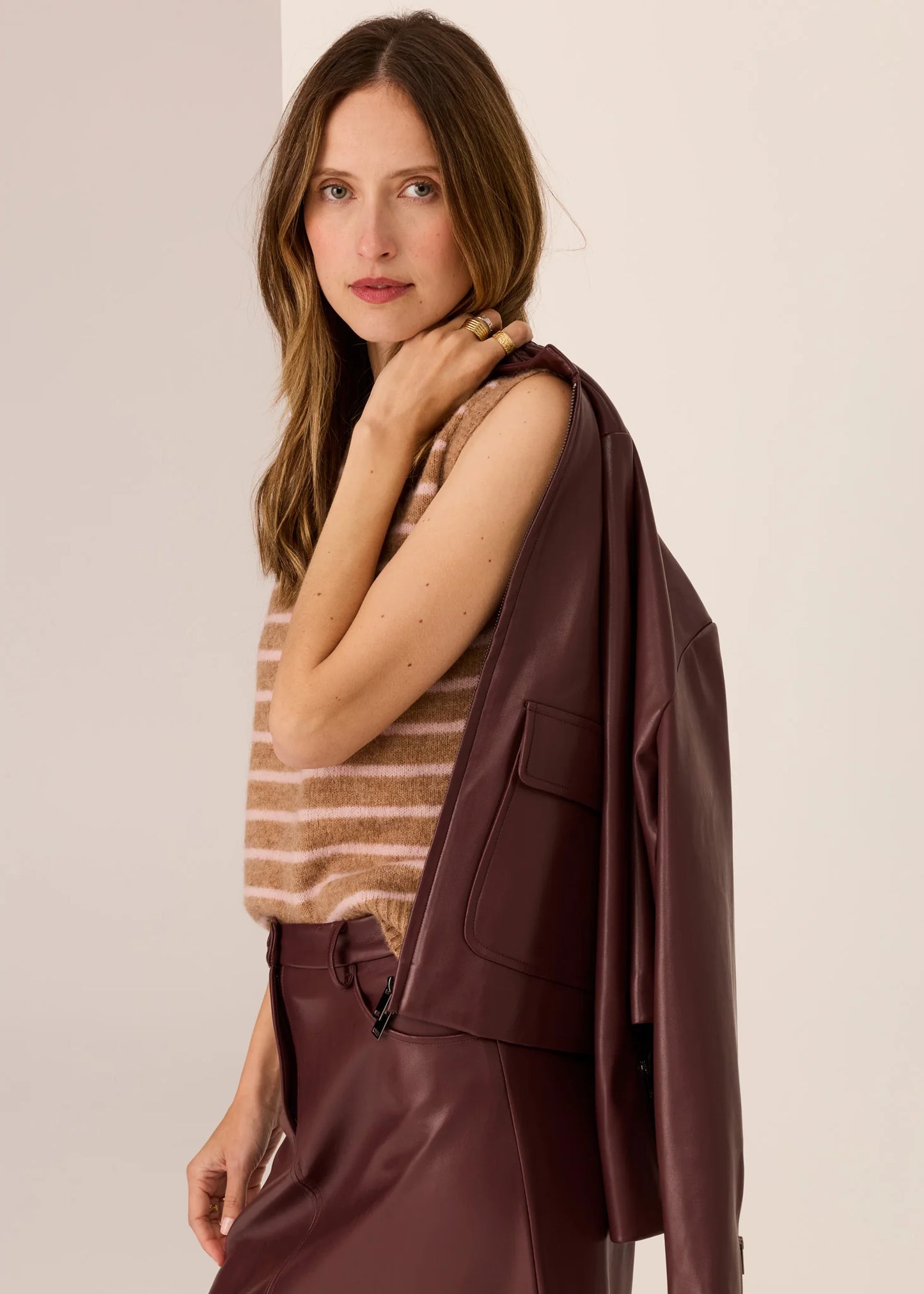 POL Carmel Striped Vest