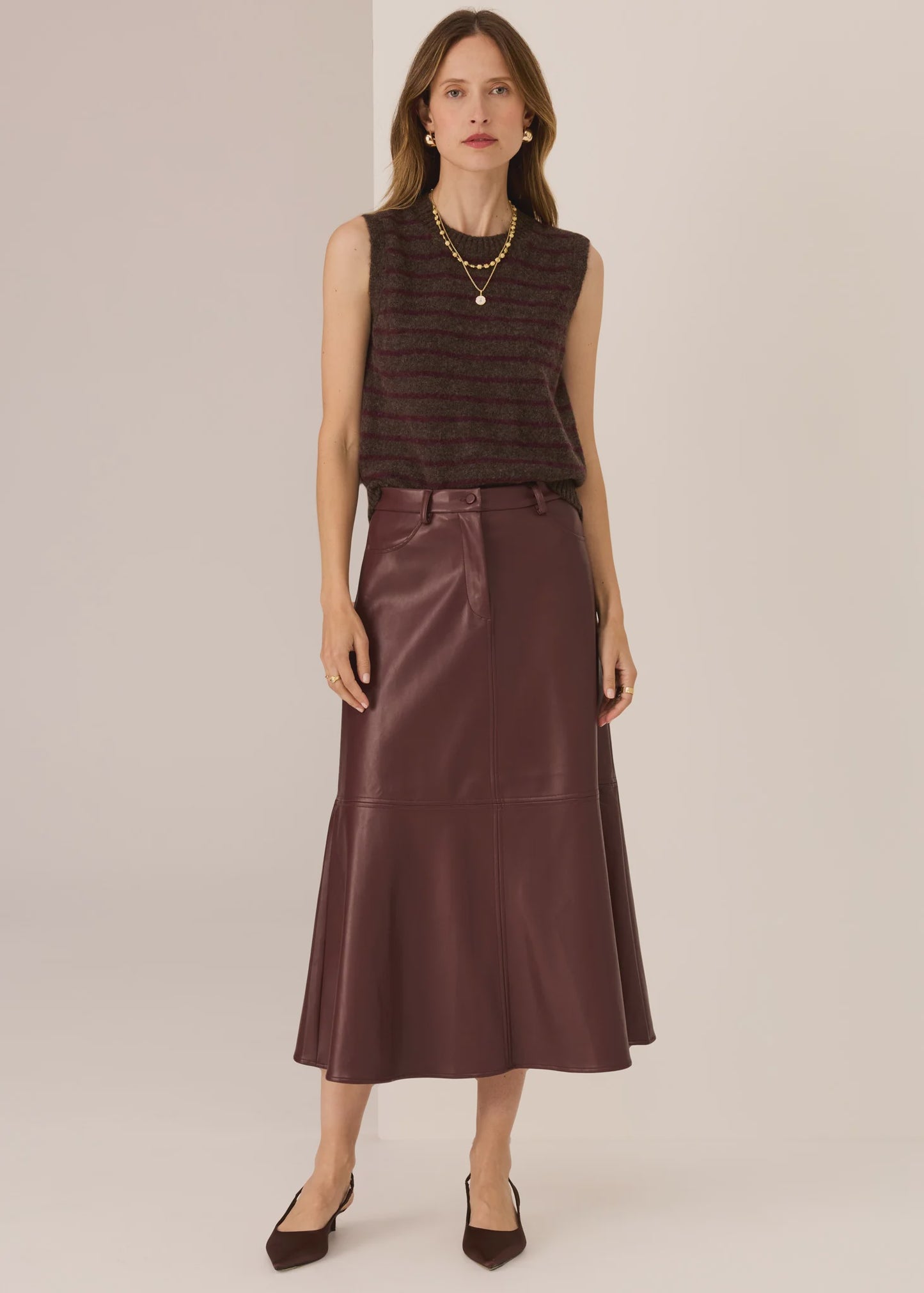 POL Carmel Striped Vest