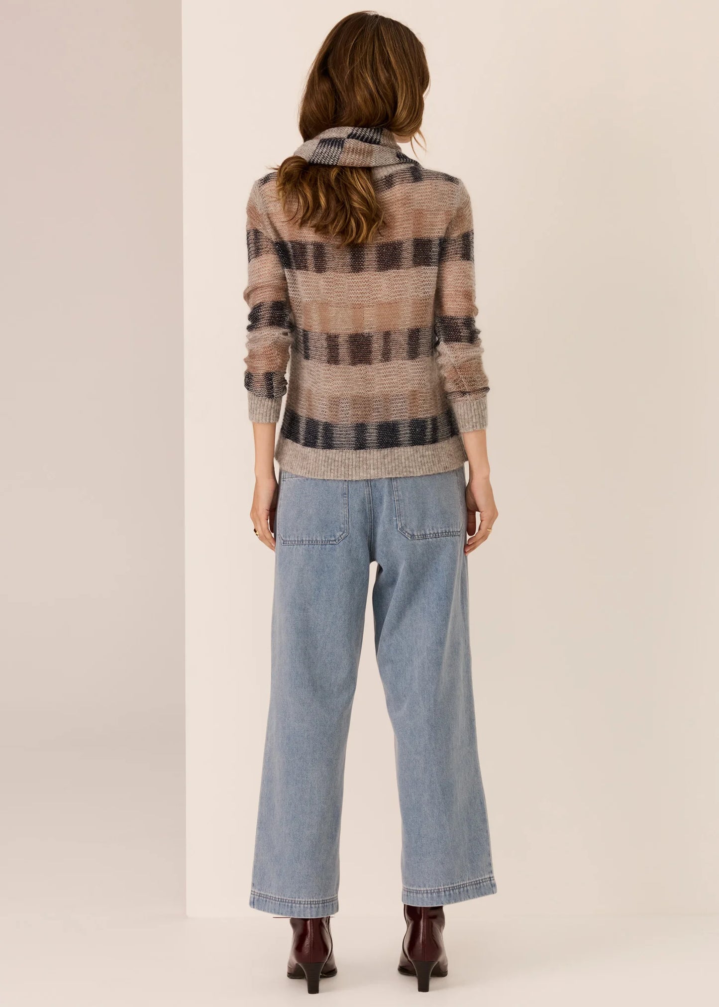 POL Ciara Stripe Textured Knit