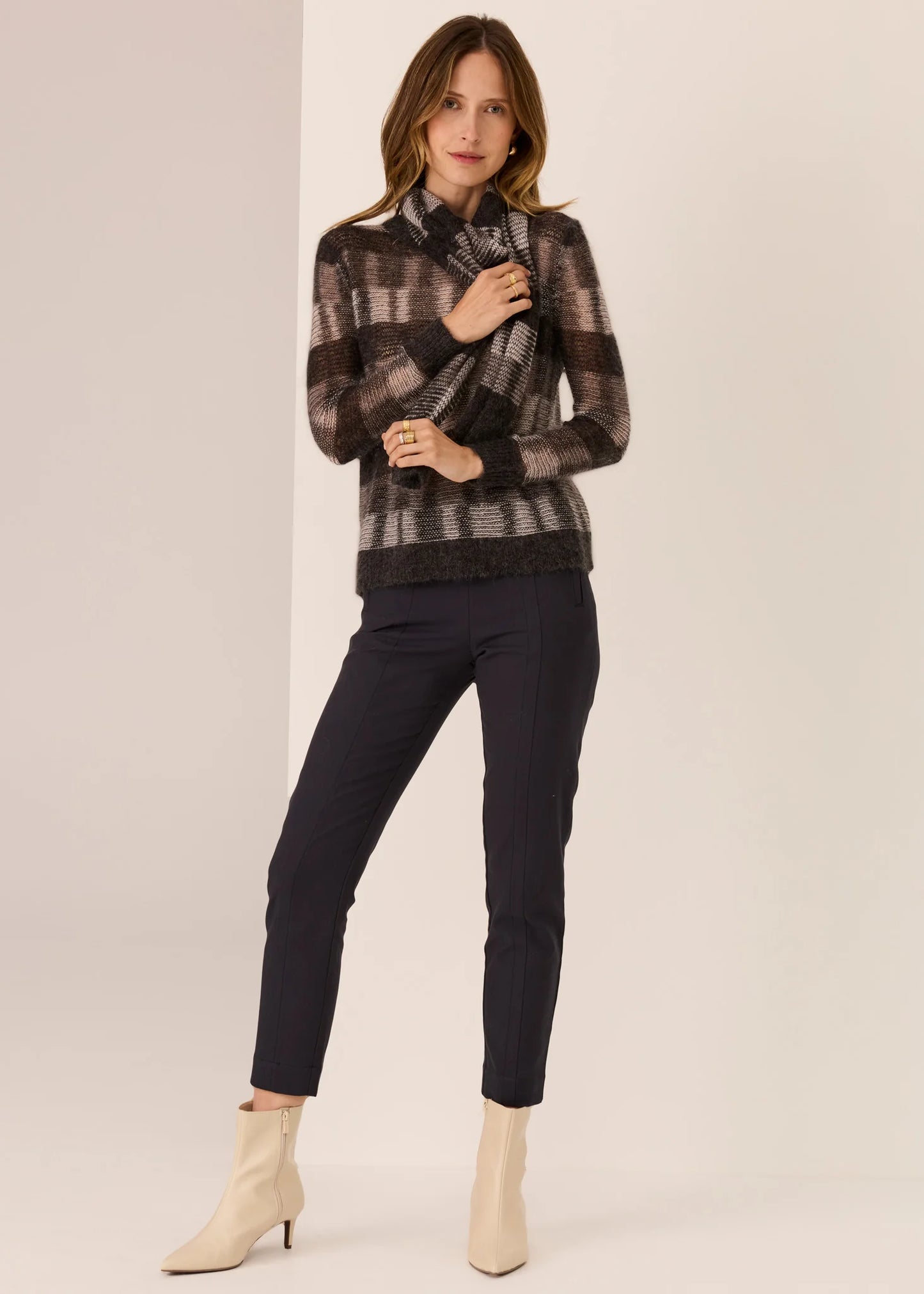 POL Ciara Stripe Textured Knit