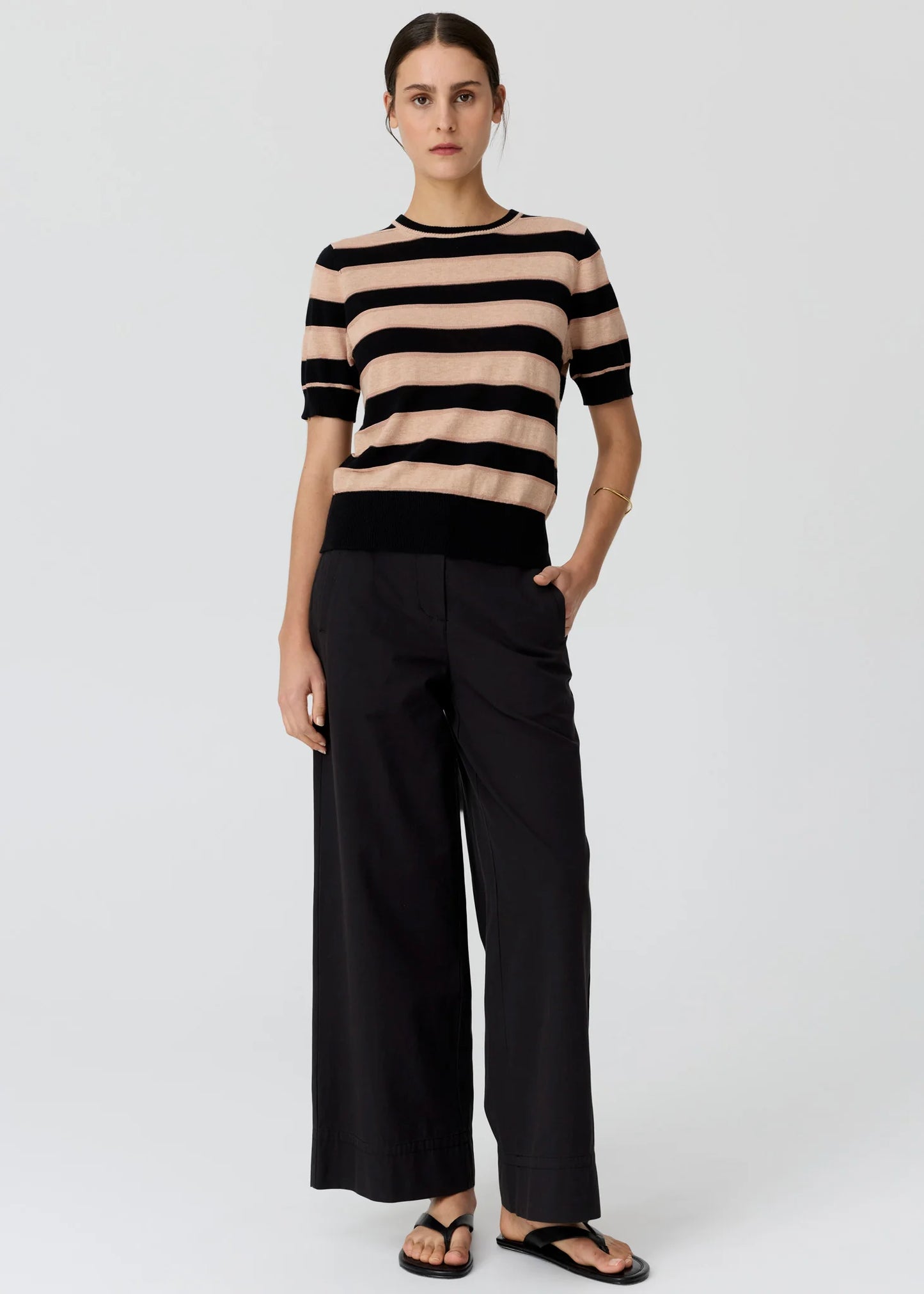 POL Darcey Stripe Knit Tee