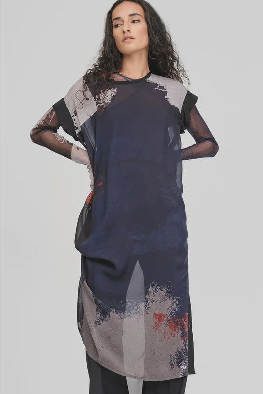 TAYLOR Print Relief Tunic