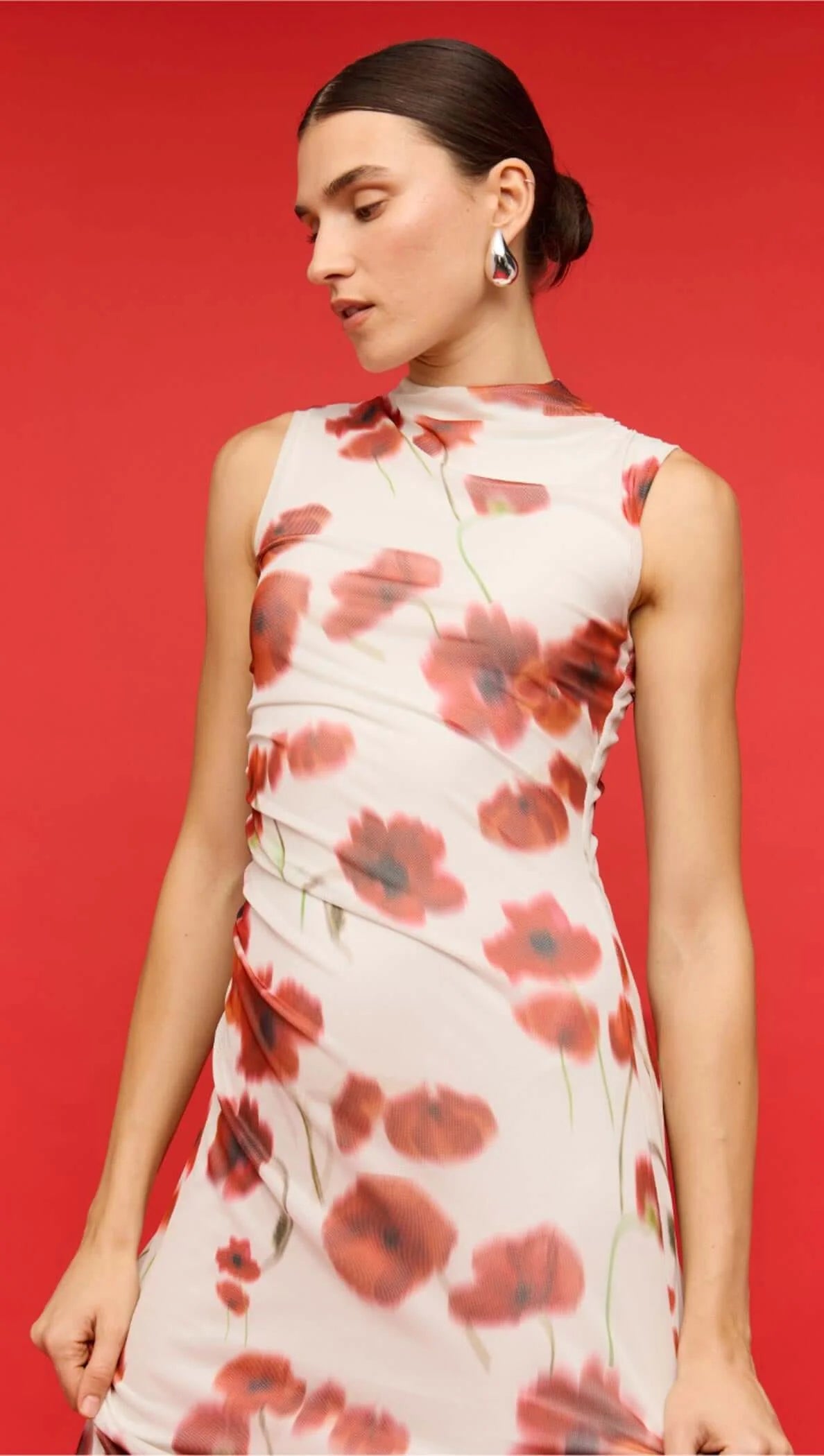 STAPLE THE LABEL Lumi Mesh Midi Dress