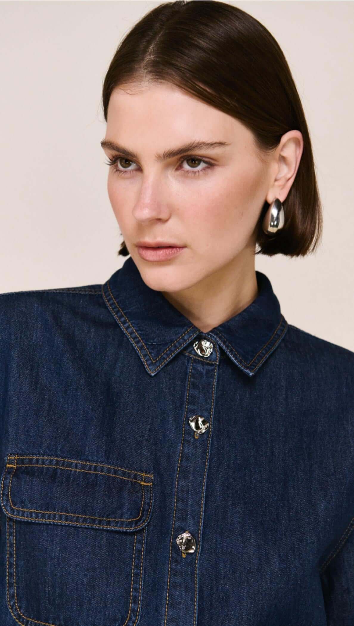 STAPLE THE LABEL Lea Denim Shirt