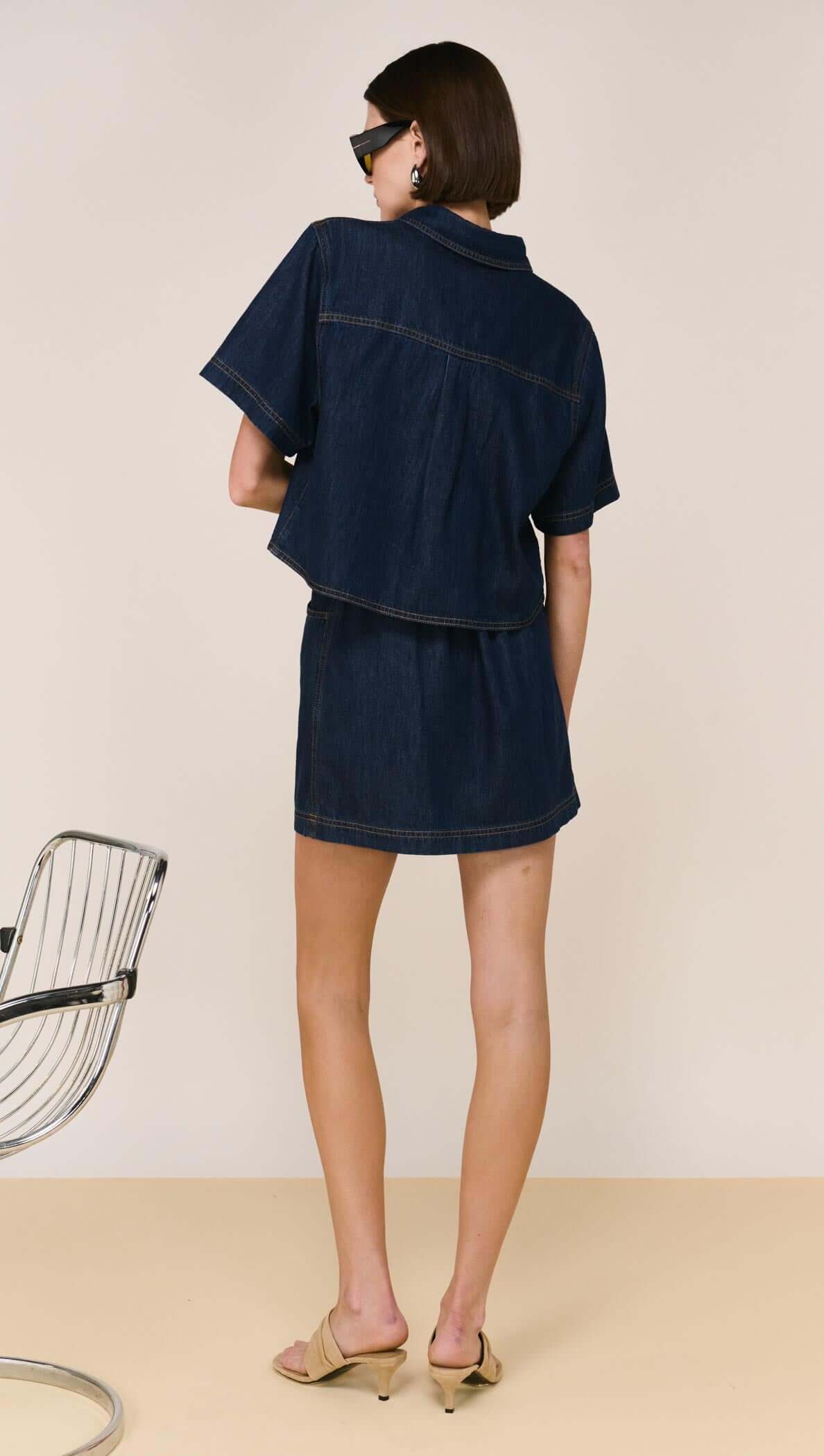 STAPLE THE LABEL Lea Denim Shirt