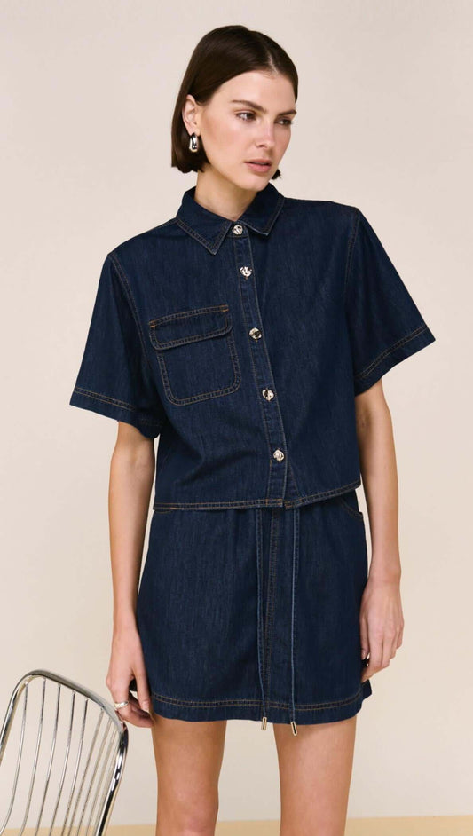 STAPLE THE LABEL Lea Denim Shirt