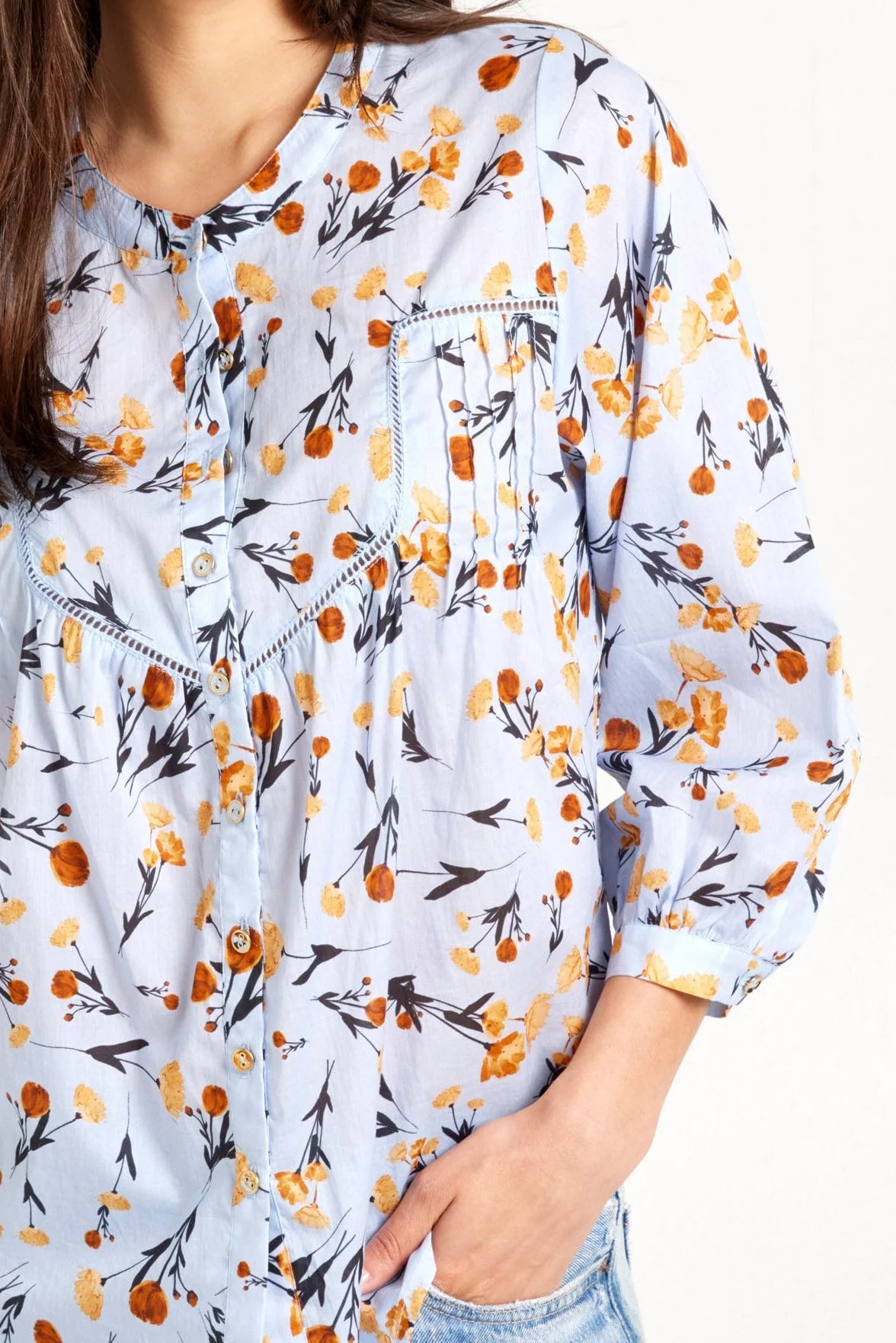 TUESDAY Saint Top - Cornflower Print