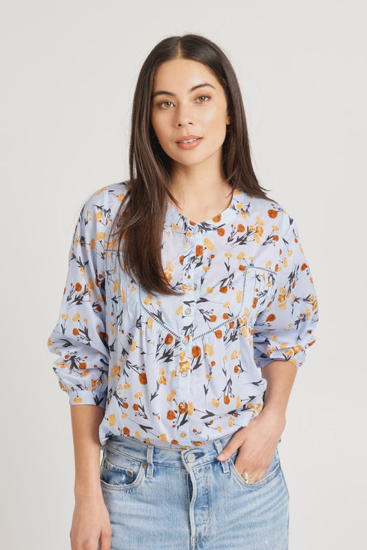 TUESDAY Saint Top - Cornflower Print