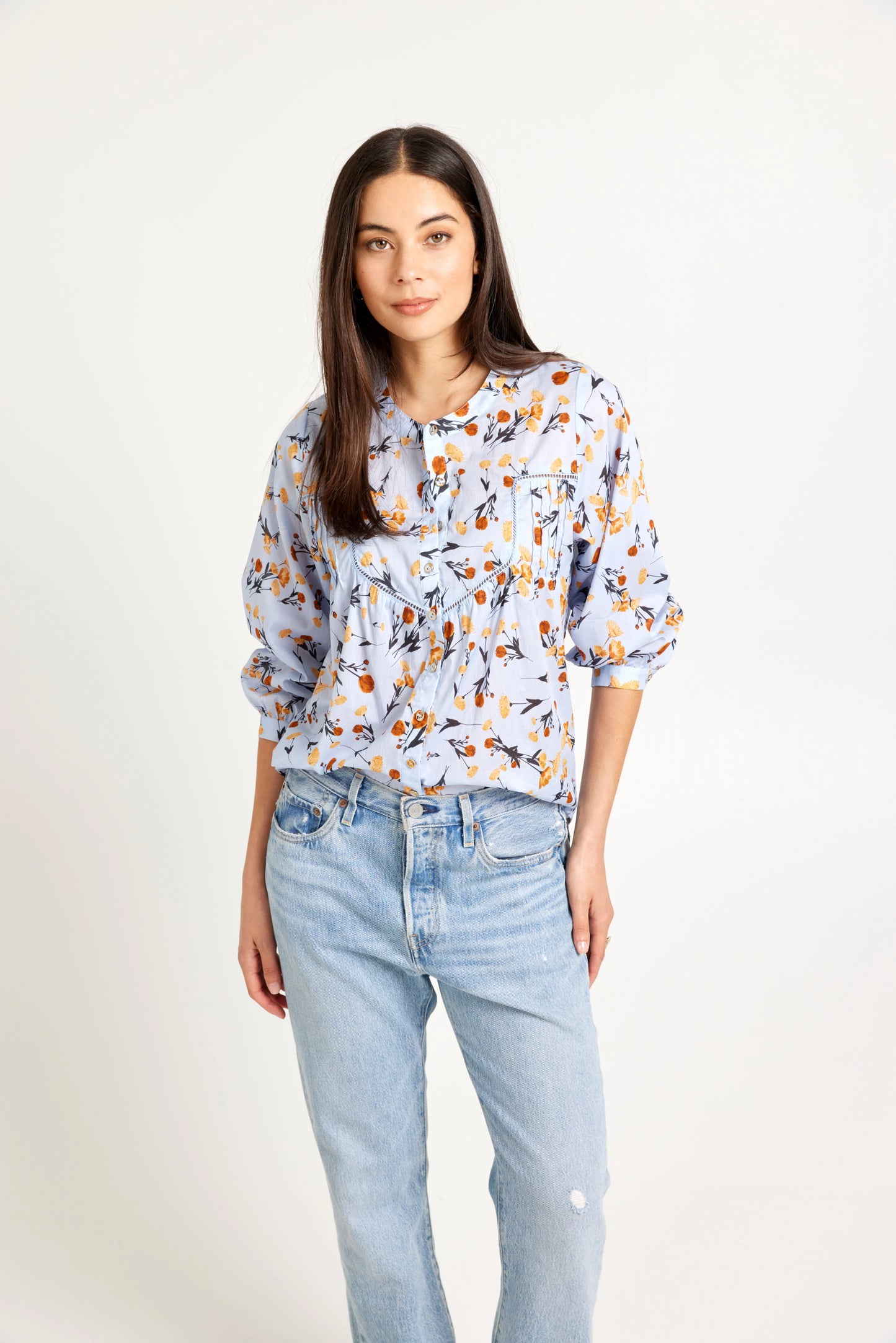 TUESDAY Saint Top - Cornflower Print