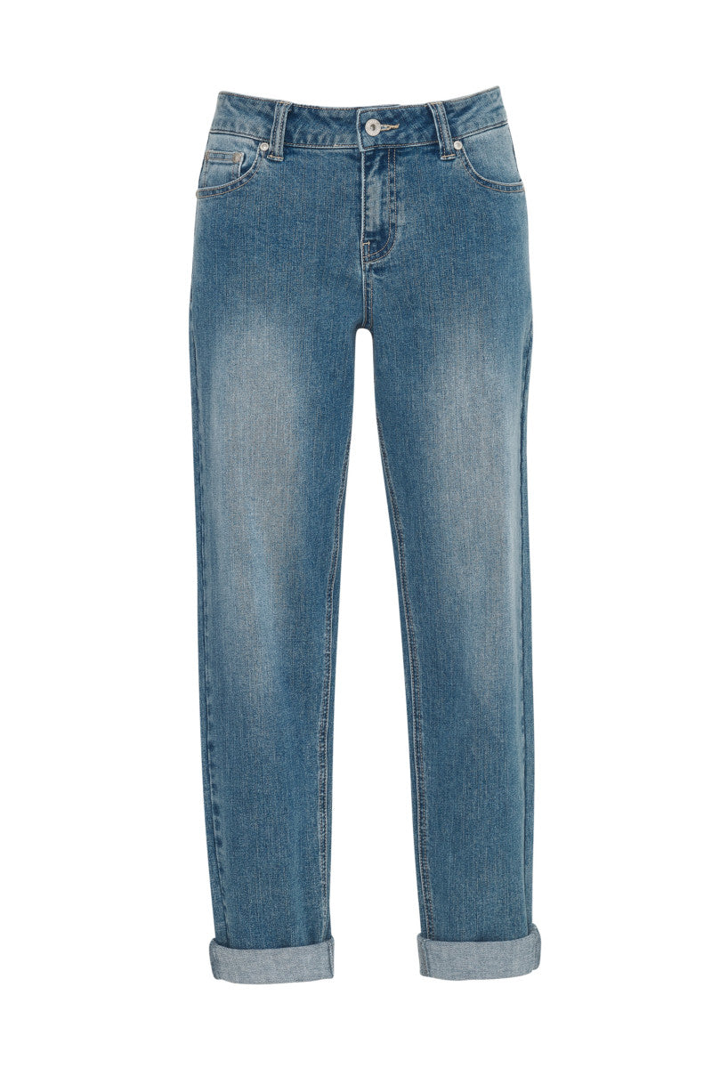 MADLY SWEETLY Mid Wash Jean